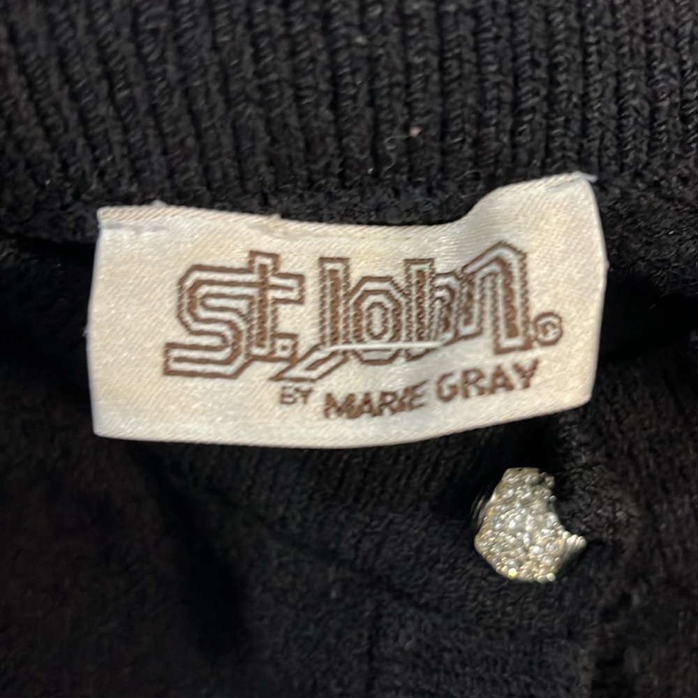 St John Black Cardigan Size 10 - Picture 10 of 11